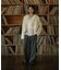 Wool Blend Frill Blouse