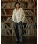 Wool Blend Frill Blouse