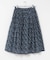 SOIL　FLOWER PRINT GATHERED SKIRT