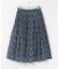 SOIL　FLOWER PRINT GATHERED SKIRT