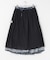 SOIL　FLOWER PRINT GATHERED SKIRT