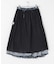 SOIL　FLOWER PRINT GATHERED SKIRT
