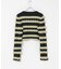 OPEN SESAME CLUB　MULTI BORDER CROPPED TOP