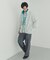 DISCUS　スタンドカラー配色フルZIP JACKET