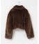 Teya　Cocoon Faux Fur Jacket