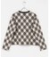 mizuiro ind　ARGYLE PRINT CARDIGAN