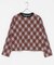 mizuiro ind　ARGYLE PRINT CARDIGAN