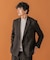 LIFE STYLE TAILOR　ツイードライクコンフォータブルダブルジャケット