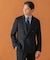 LIFE STYLE TAILOR　ツイードライクコンフォータブルダブルジャケット
