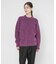 new basic　BLENDED FOG PULL KNIT