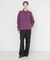 new basic　BLENDED FOG PULL KNIT