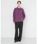 new basic　BLENDED FOG PULL KNIT