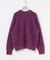 new basic　BLENDED FOG PULL KNIT