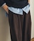 ブロックコーデュロイワイドスラックス