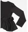 MARILYN MOON　SPIRAL RUFFLE CUTSEW TOP