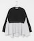 TORRAZZO DONNA　KNIT DOCKING BLOUSE