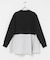 TORRAZZO DONNA　KNIT DOCKING BLOUSE