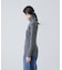 『手洗い可』ハイツイストコットンリブタートルネックニット