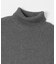 『手洗い可』ハイツイストコットンリブタートルネックニット