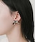 ベロアパールリボンピアス