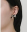 ベロアパールリボンピアス