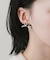 ベロアパールリボンピアス
