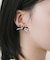 ベロアパールリボンピアス