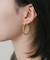 ステンレスツイストフープピアス