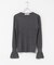 MARILYN MOON　LAME SPANGLE RIB KNIT TOP