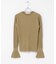 MARILYN MOON　LAME SPANGLE RIB KNIT TOP