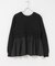TORRAZZO DONNA　PEARL BUTTON PEPLUM KNIT TOP