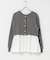 TORRAZZO DONNA　PEARL BUTTON PEPLUM KNIT TOP
