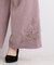 裾刺しゅうワイドパンツ