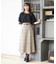 チェックフレアースカート