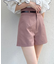 クラシックベルト付きショートパンツ