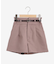 クラシックベルト付きショートパンツ