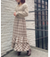 チェックダブルフレアスカート