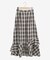 チェックダブルフレアスカート