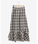 チェックダブルフレアスカート