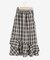 チェックダブルフレアスカート