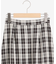 チェックダブルフレアスカート