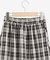 チェックダブルフレアスカート