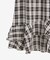 チェックダブルフレアスカート