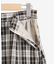 チェックダブルフレアスカート