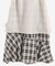 チェックダブルフレアスカート