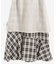 チェックダブルフレアスカート