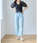 美脚フレアデニムパンツ