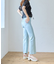 美脚フレアデニムパンツ