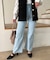 美脚フレアデニムパンツ