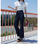 美脚フレアデニムパンツ